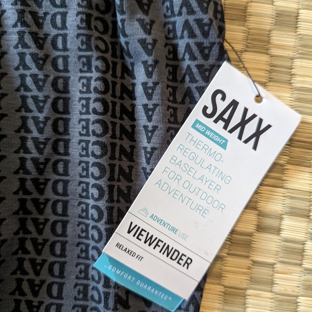 NWT SAXX Viewfinder 1/4 Zip Thermoregulating Baselayer Men's Size XXL - Picture 3 of 7